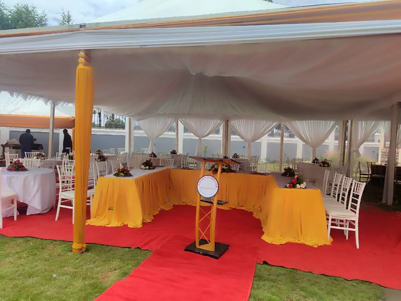 Beautiful wedding coordination and setup by professional wedding planner in Nakuru