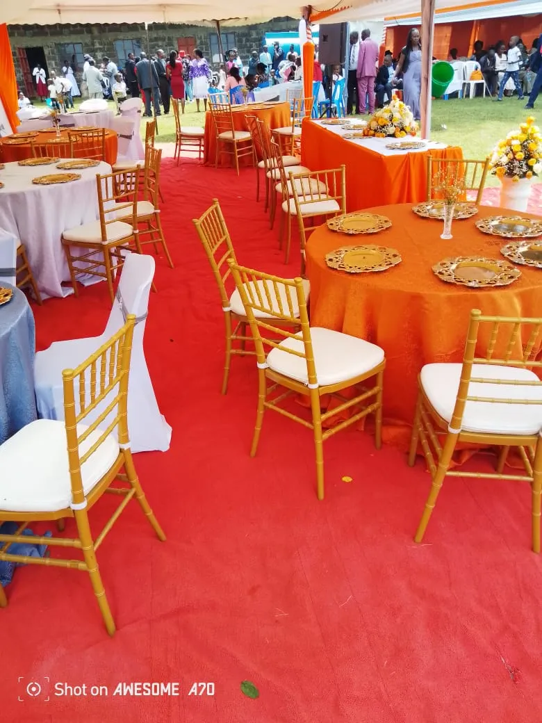 Outdoor wedding planner in Nakuru - Reception setup and coordination